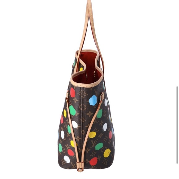 Louis Vuitton Limited Edition Neverfull x Yayoi Kusama Monogram Painted Dots - Picture 2 of 5